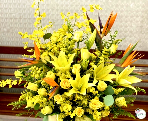Giỏ Hoa Chúc Mừng mẫu 01