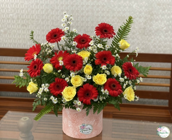 Giỏ Hoa Chúc Mừng 23