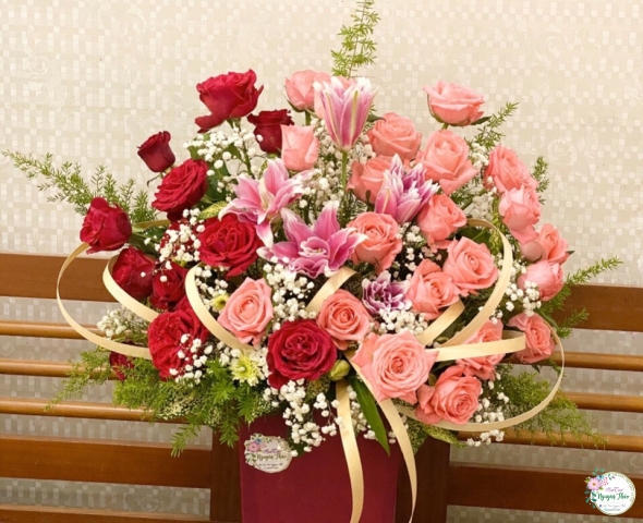 Giỏ Hoa Chúc Mừng 020