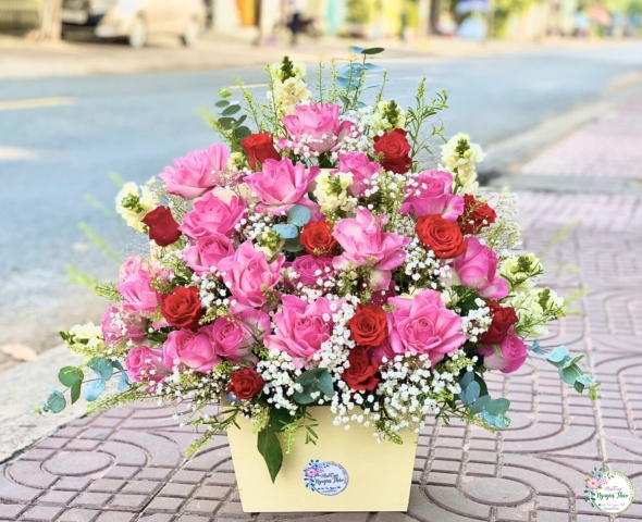 Giỏ Hoa Chúc Mừng 35