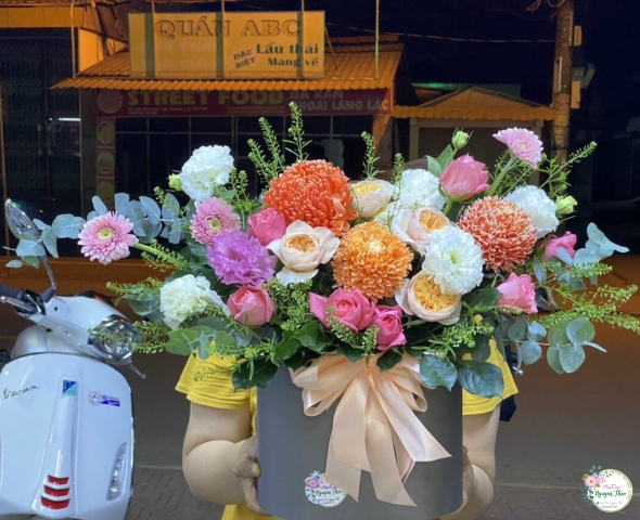 Giỏ Hoa Chúc Mừng 0001