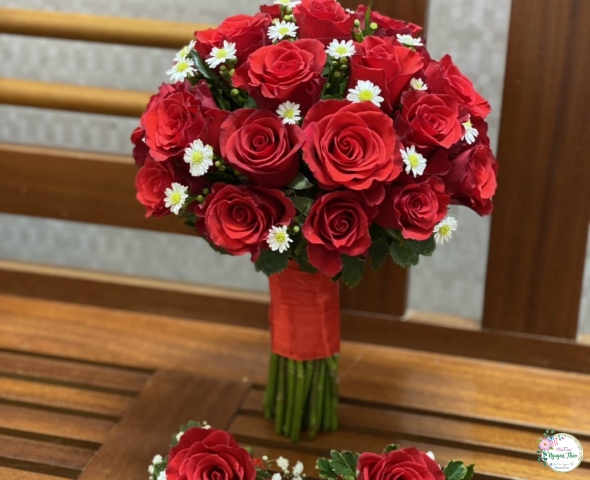 Hoa Cầm Tay Cô Dâu Mẫu 007